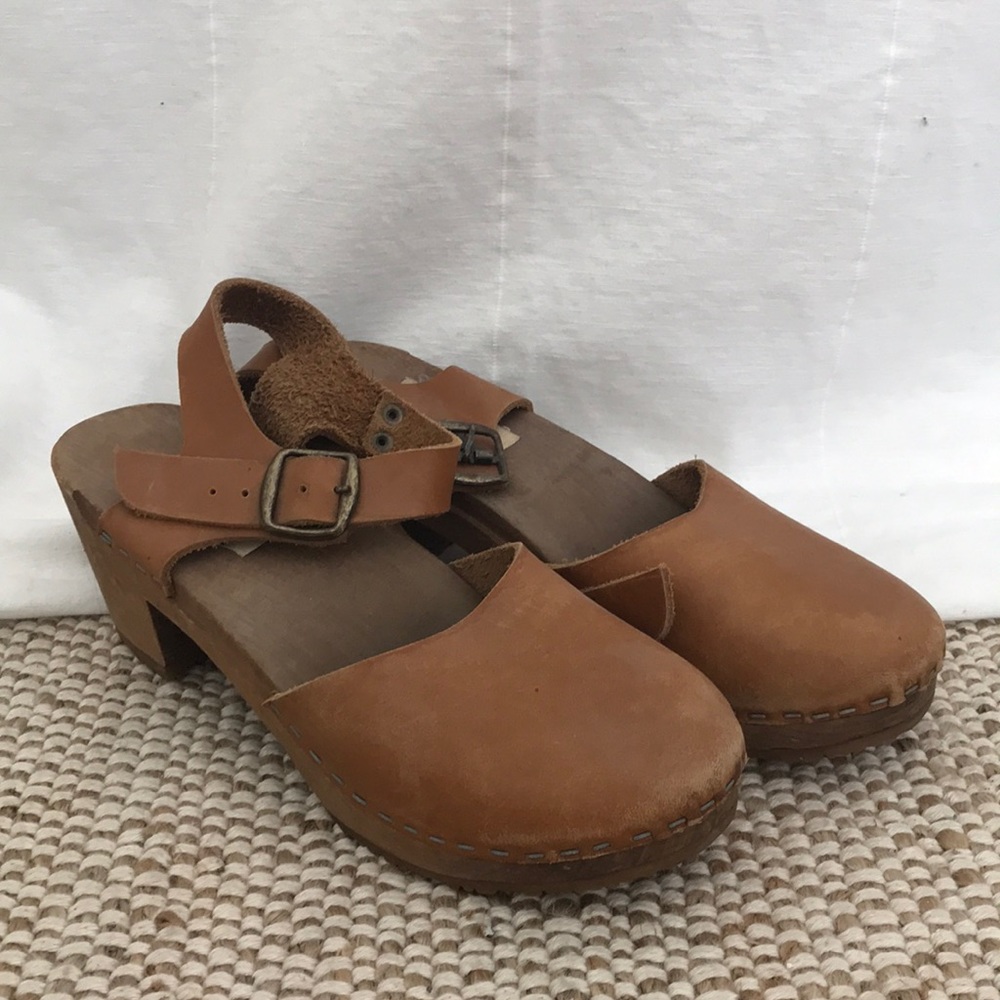 Wooden clogs size 7